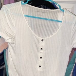 american eagle white new shirt
